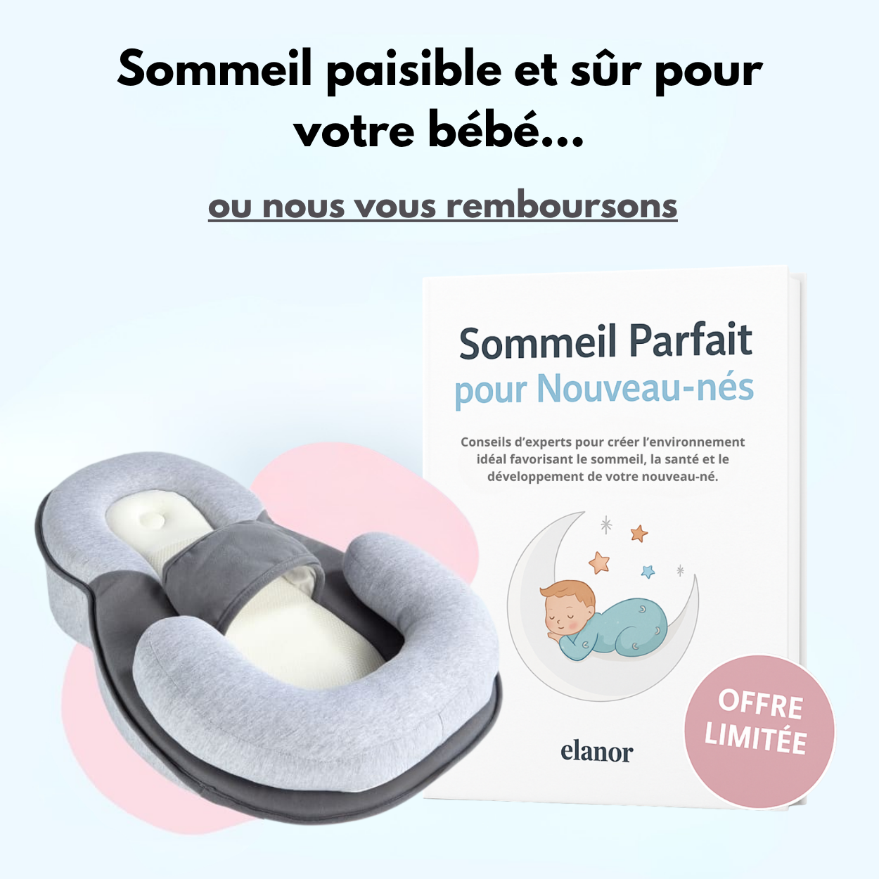 Lit anti-reflux & anti-coliques pour bébé