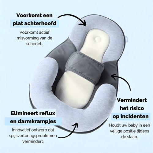 Anti-reflux- en anti-koliekbedje voor baby's