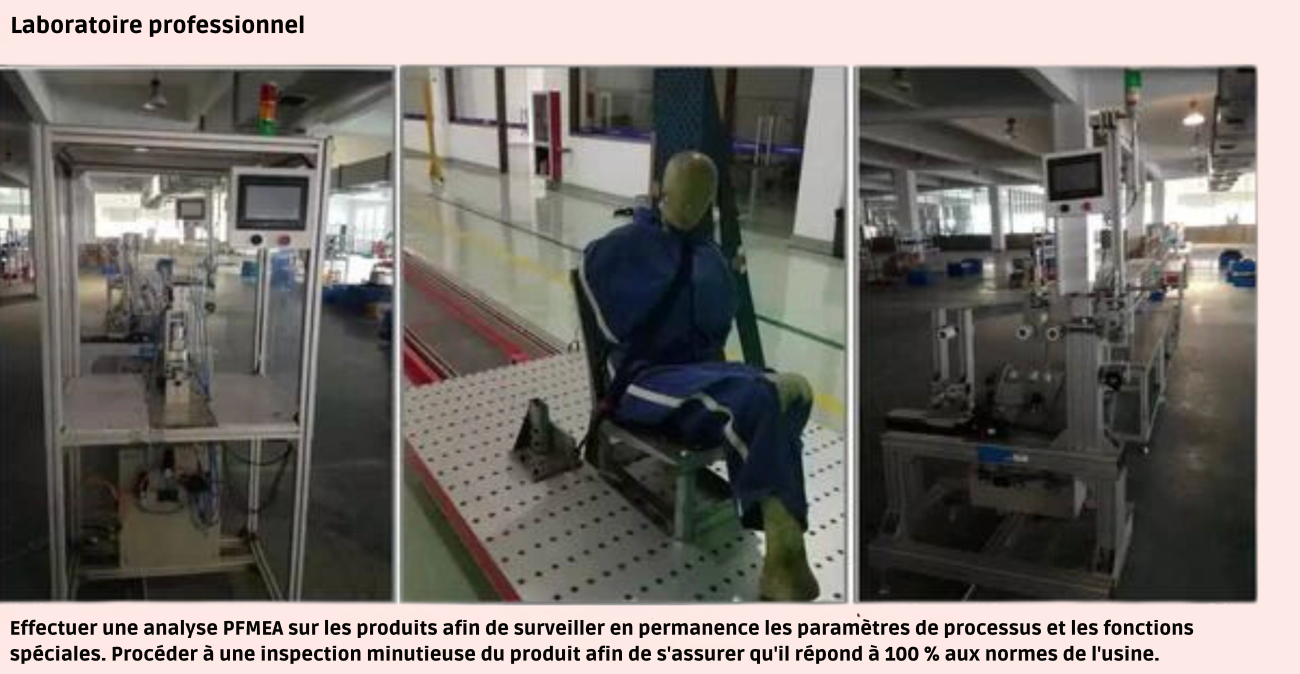 Testé en matière de sécurité du véhicule