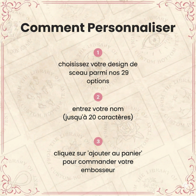 Embosseur de livres personnalisé