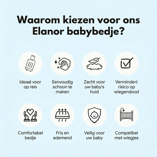 Anti-reflux- en anti-koliekbedje voor baby's
